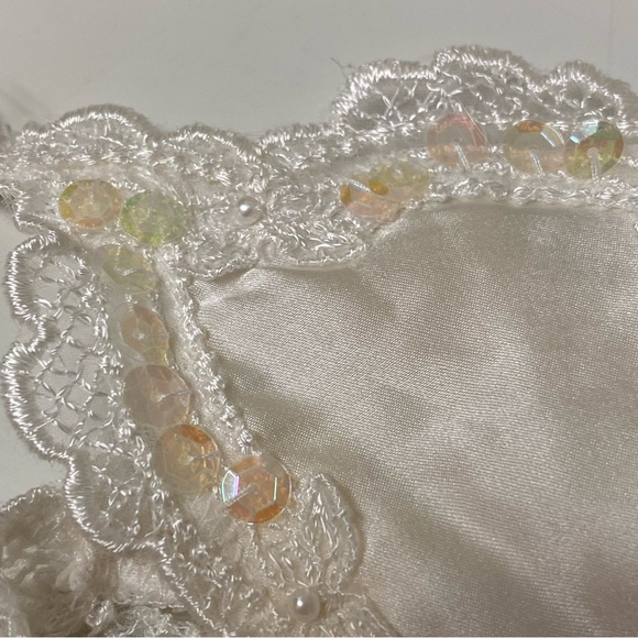 Victoria Secret Women’s S Gold Label Bridal Wedding Peignoir 2 piece Set 1990’s - Picture 14 of 15